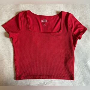 Hollister Ribbed Seamless Square Neck Top